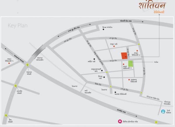 Location Plan shantivan-residency Location Plan