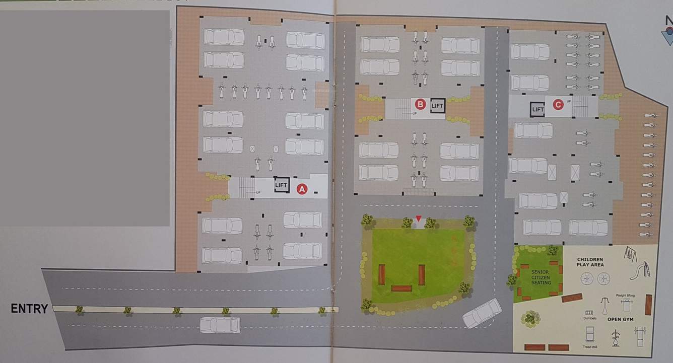  river greens A, B, C Cluster Plan for ground Floor