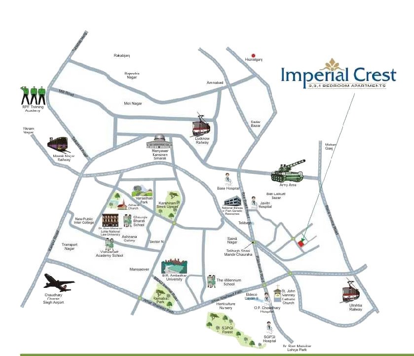  imperial crest Location Plan