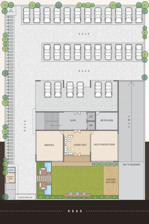  aavkar emerald Aavkar Emerald Cluster Plan for ground Floor