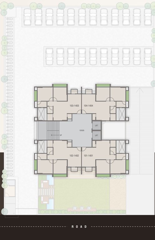  aavkar emerald Aavkar Emerald Cluster Plan from 1st to 14th Floor