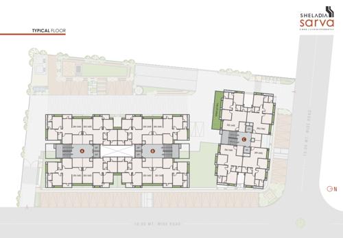  sarva Tower A Cluster Plan from 2nd to 14th Floor