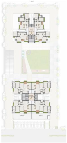  shlok-elanza Block A Cluster Plan from 2nd to 12th Floor