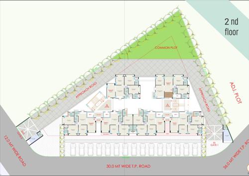  ganesh-pride Tower A Cluster Plan for 2nd Floor