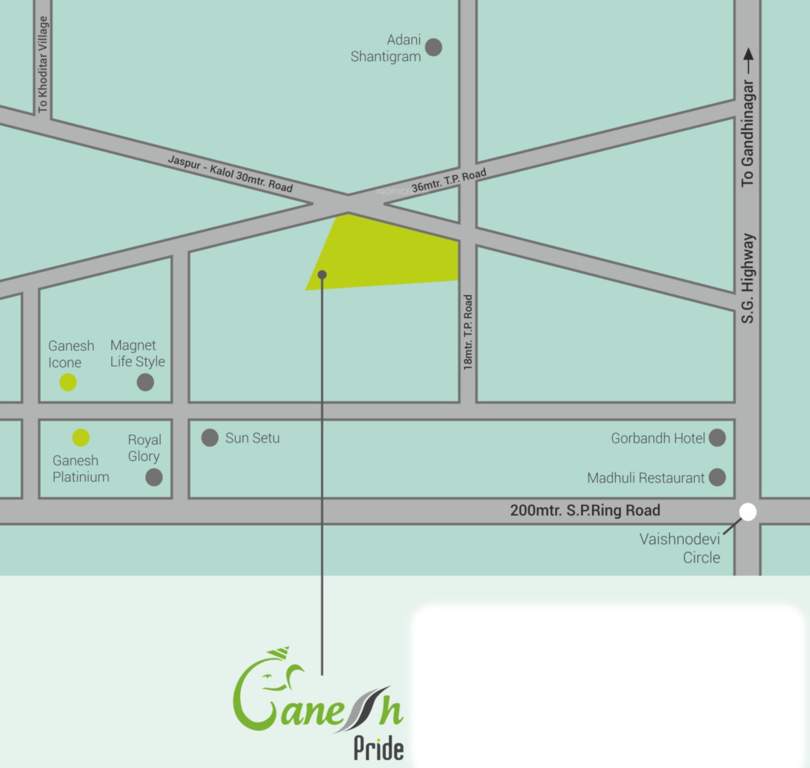  ganesh pride Location Plan
