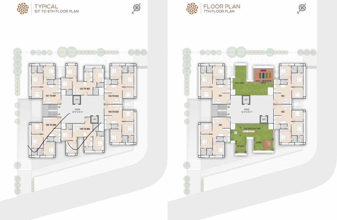  akshar elysium by keshav narayan group Typical Elysium Cluster Plan