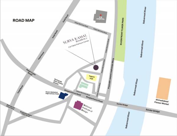  suryakamal-residency Location Plan