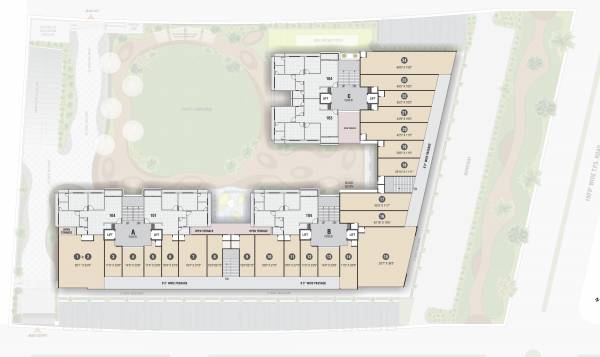  prime Tower  A, B & C Cluster Plan For 1st Floor