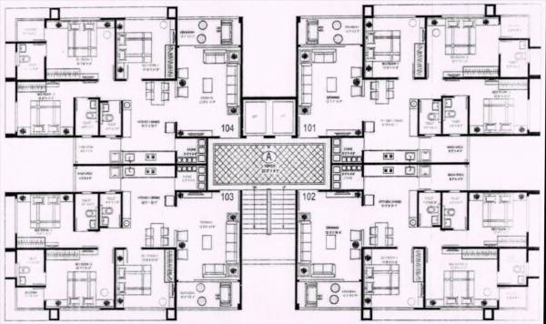  vraj-skyline A Cluster Plan from 1st to 7th Floor