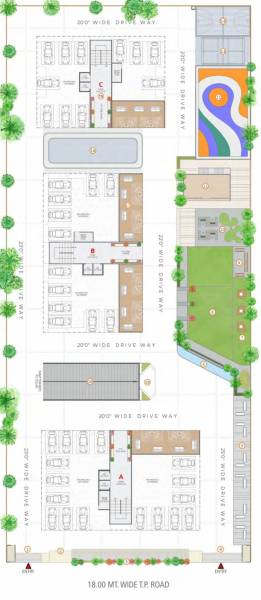  balmukund-reflect A, B, C Cluster Plan for ground Floor