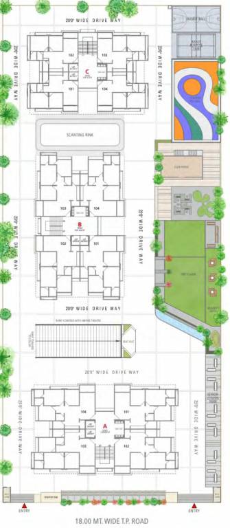  balmukund reflect A, B, C  Cluster Plan from 2nd to 11th Floor