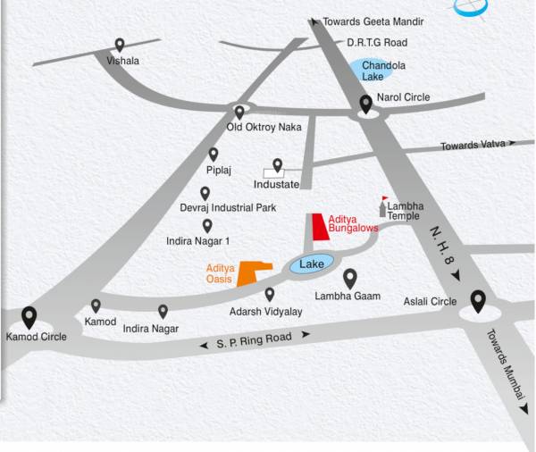  aditya-bungalows Location Plan