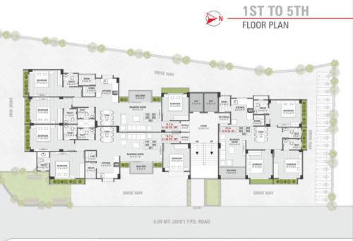  amrut-bindu-residency Amrut Bindu Residency Cluster Plan