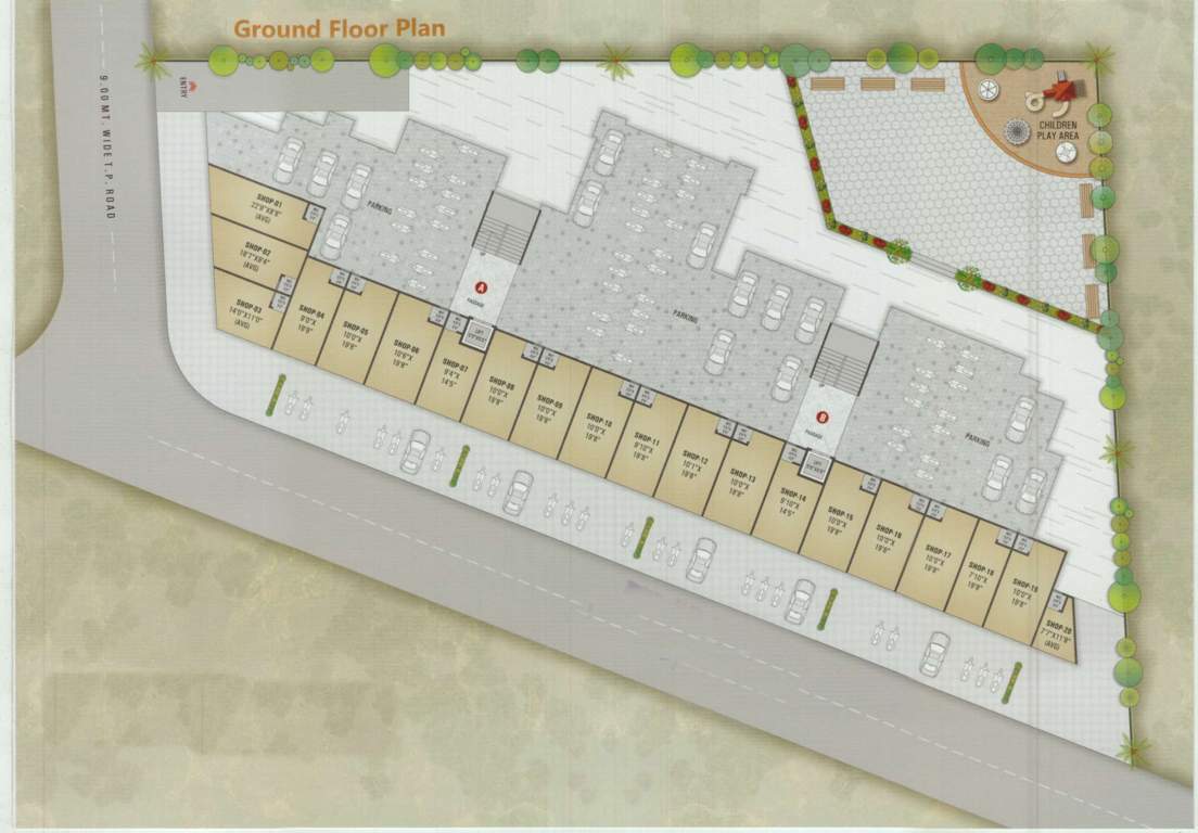  rudra palace Tower A Cluster Plan