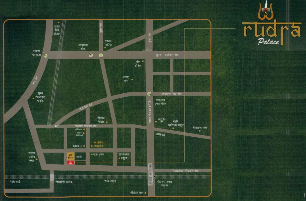  rudra palace Location Plan
