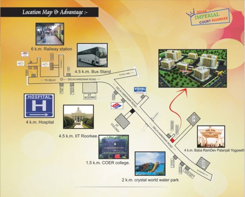 Location Plan imperial-court-roorkee Location Plan