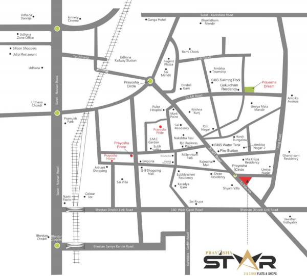  prayosha-star Location Plan