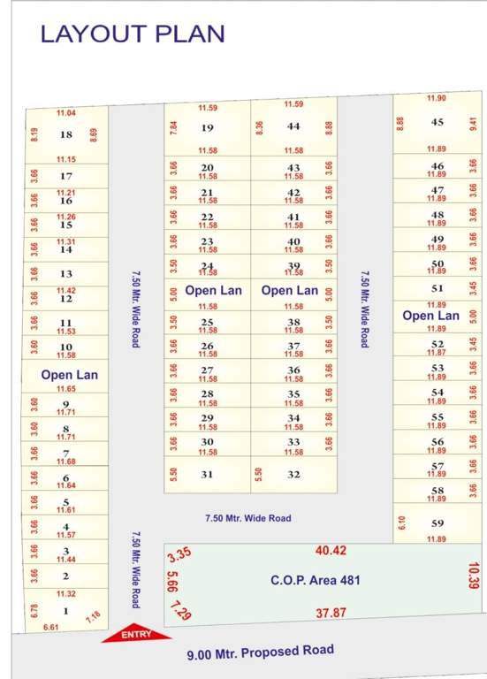  radhe krishna residency Layout Plan