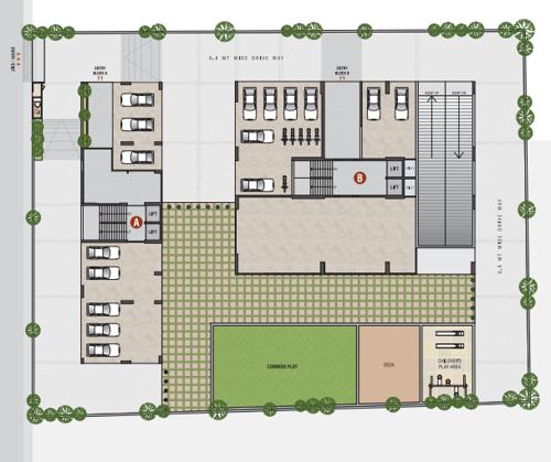  madhuvan-54 Block A Cluster Plan for Car Parking