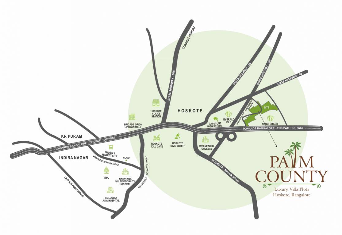 palm county Location Plan