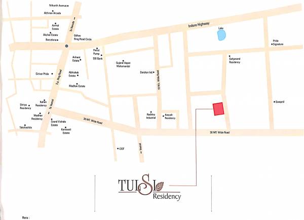  tulsi-residency Location Plan
