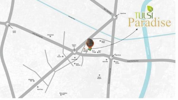  tulsi-residency Location Plan