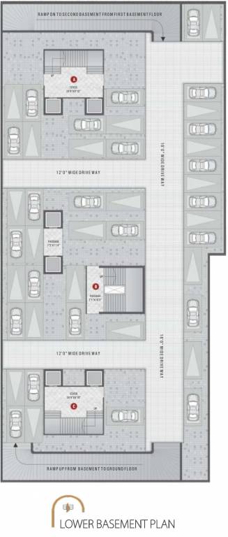  heaven A, B And C Lower Basement Cluster Plan