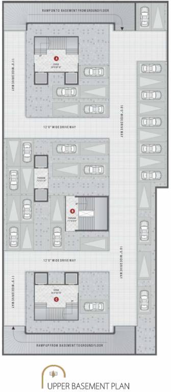  heaven A, B And C Upper Basement Cluster Plan