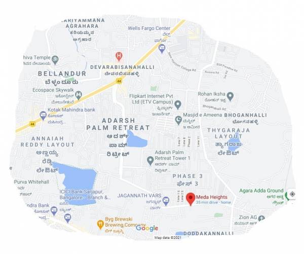  heights Location Plan