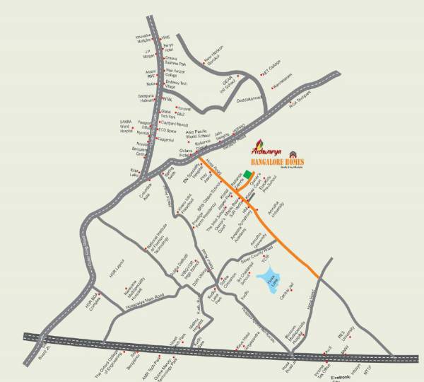  aishwarya-bangalore-homes Location Plan