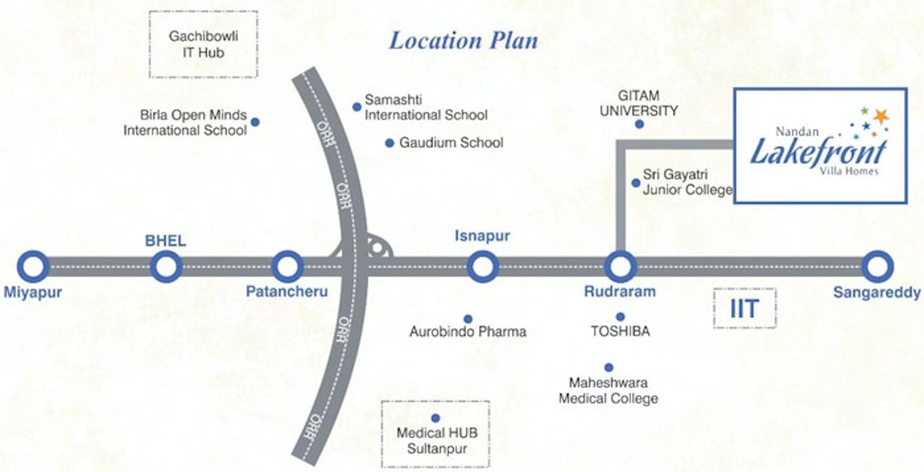  nandan lakefront Location Plan