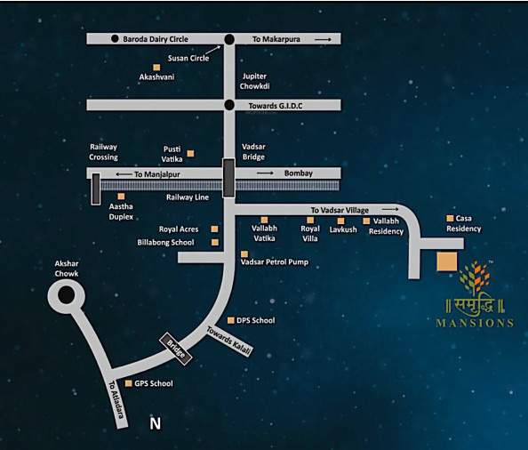  samruddhi mansions Location Plan