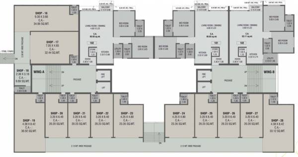 First Floor Cluster Plan shantanu-green-plot-no-1 First Floor Cluster Plan