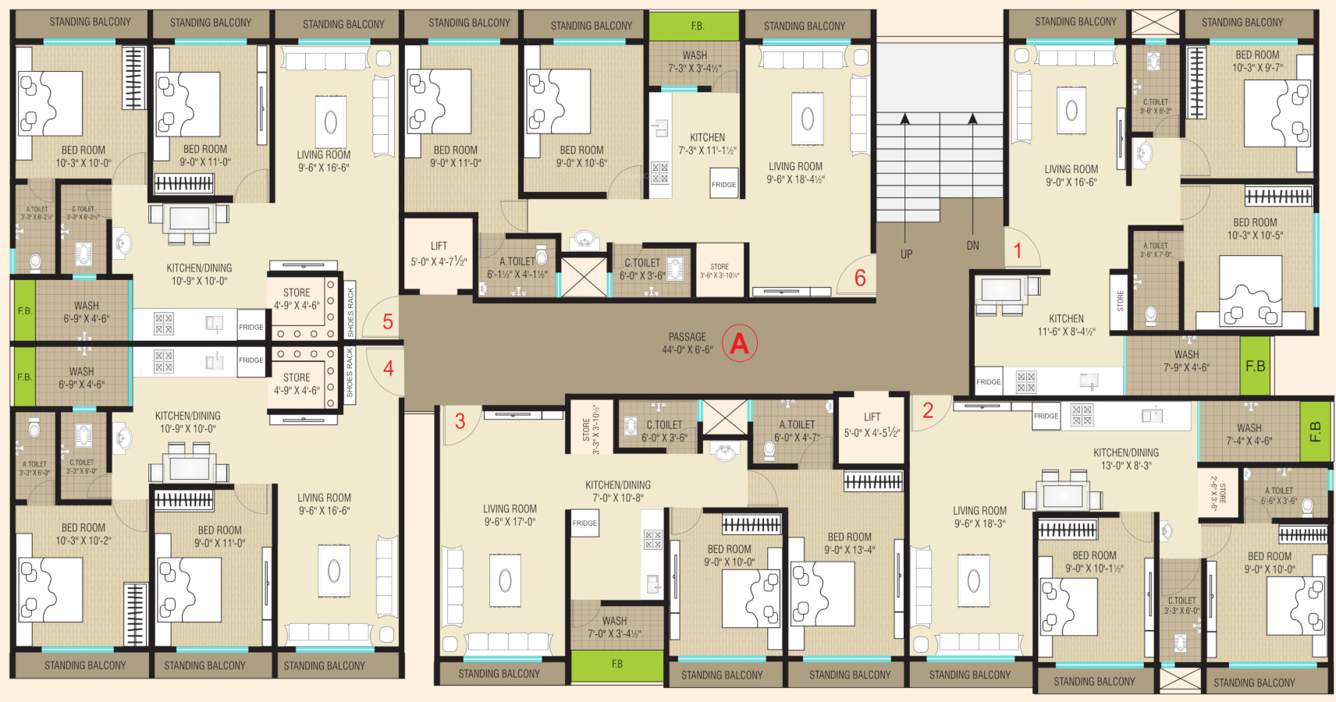  residency Tower A Cluster Plan