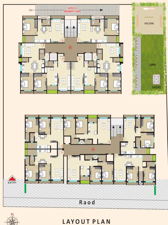  residency Layout Plan