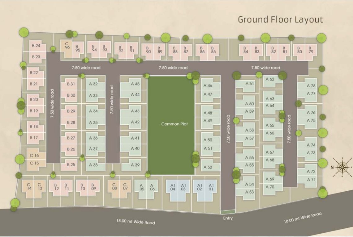 shivam bungalows Layout Plan