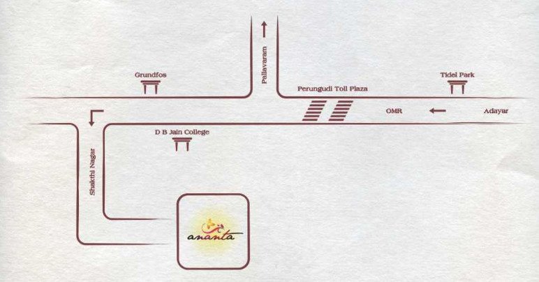  tangirala ananta villa Location Plan