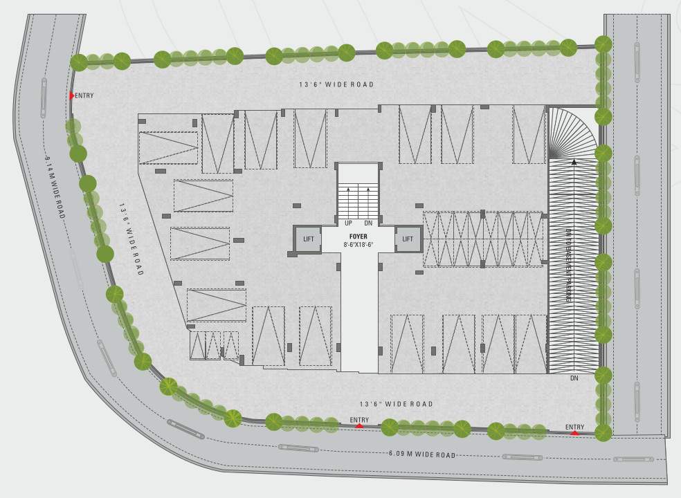  namrata flats Namrata Flats Cluster Plan for ground Floor