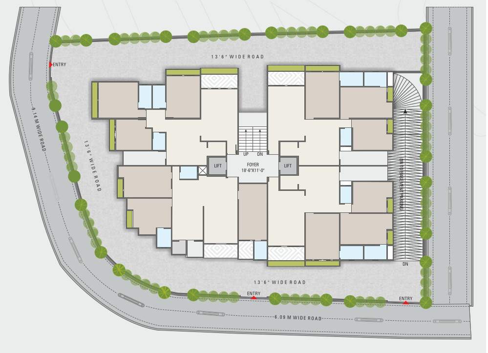  namrata flats Namrata Flats Cluster Plan from 1st to 5th Floor