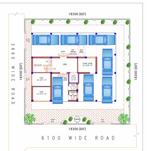  bhoomi-apartment Cluster Plan