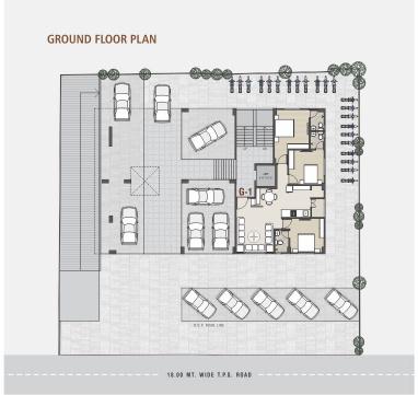  hiren-apartments Hiren Apartments Cluster Plan for ground Floor