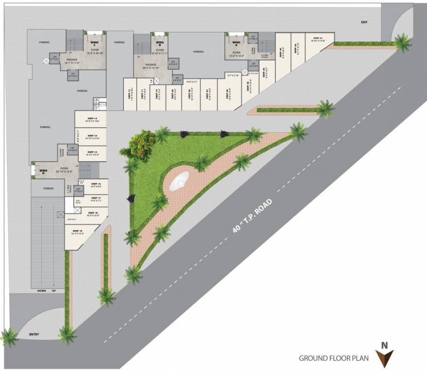  residency Residency Cluster Plan For Ground Floor