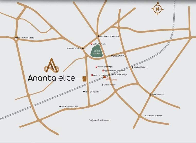  ananta elite Location Plan