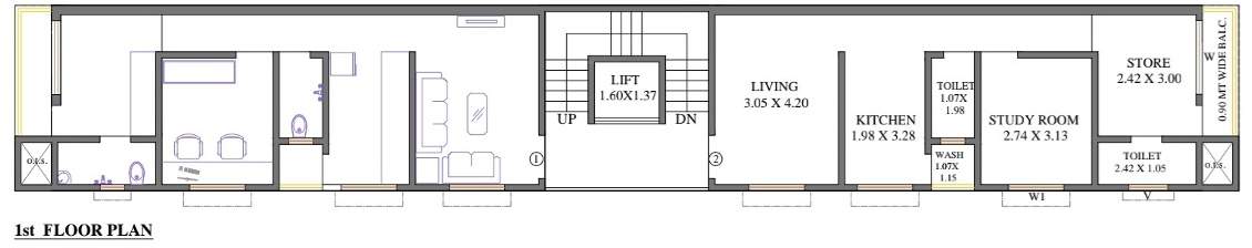 ravipushpa apartment Ravipushpa Apartment Cluster Plan for first Floor