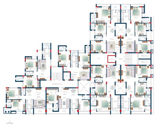 Shanti Avenue Cluster Plan from 2nd to 6th Floor avenue Shanti Avenue Cluster Plan from 2nd to 6th Floor