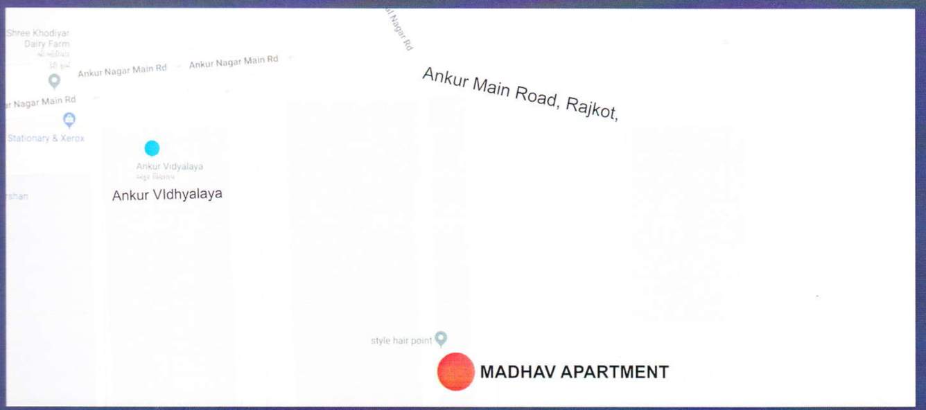 madhav apartment Location Plan