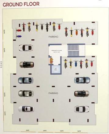  goverdhan heights Goverdhan Heights Cluster Plan for ground Floor