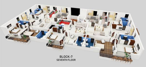  chester-hills B7 Cluster Plan for 7th Floor