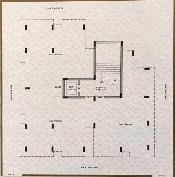  tulsipatra 2 Tulsipatra 2 Cluster Plan for basement Floor