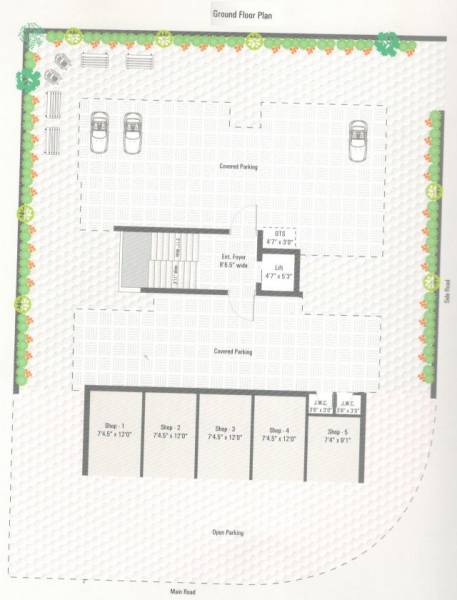  shivalay-e Shivalay E Cluster Plan for ground Floor